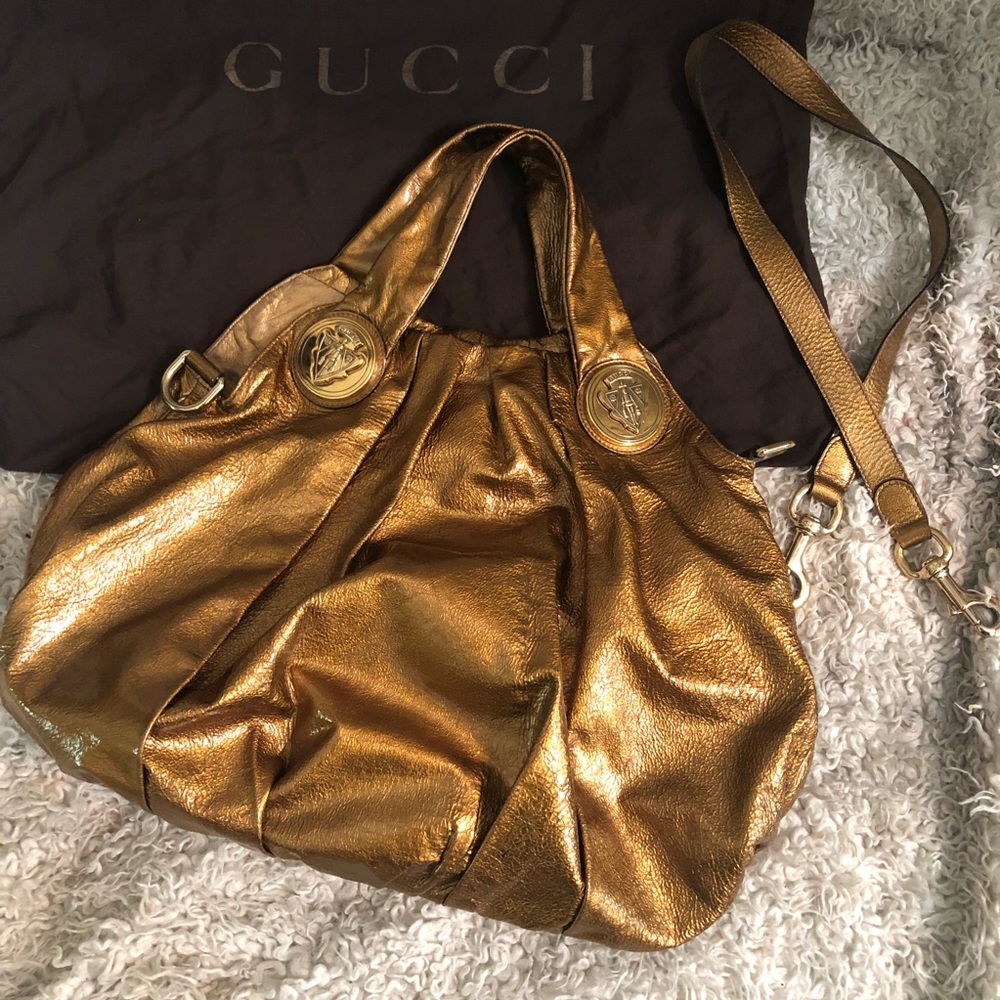 Gucci Hysteria Patent Leather Satchel/Crossbody